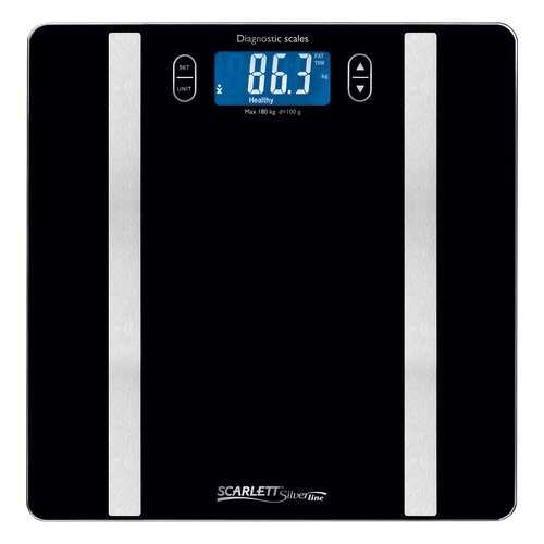 Весы напольные Scarlett Silver Line SL-BS34ED42 Silver/Black