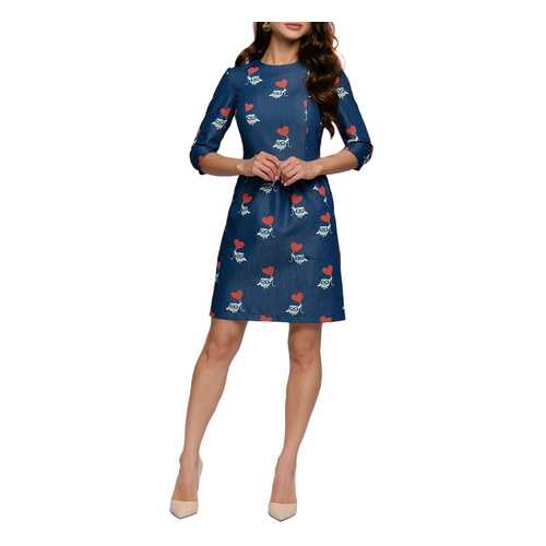 Платье женское D&M by 1001DRESS DM00602DB синее L