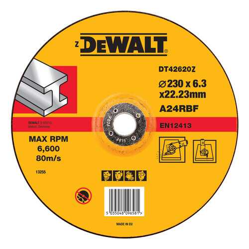 Шлифовальный диск по металлу для угловых шлифмашин DeWALT DT42620Z-QZ