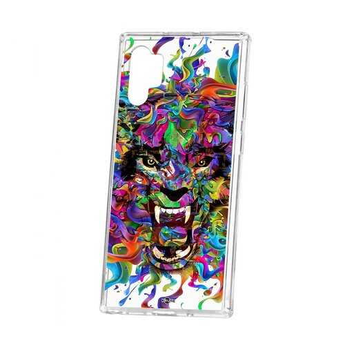 Чехол Kruche Samsung Galaxy Note 10+ Print Colored beast