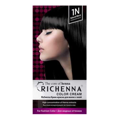 Краска для волос RICHENNA Color Cream 1N Natural Black