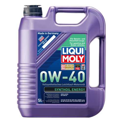 Моторное масло Liqui moly Synthoil Energy 0W-40 5л