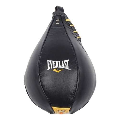 Боксерская груша Everlast Cow Leather черно-желтая