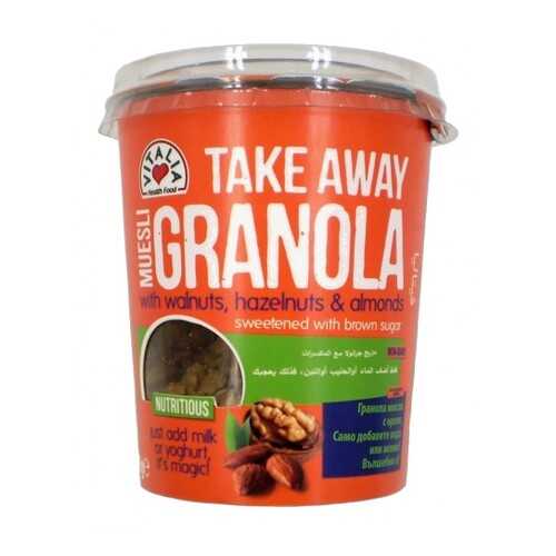 Гранола мюсли с орехами стакан take away Vitali 90 г