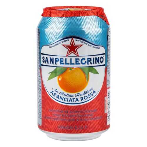 Напиток Sanpellegrino с соком красного апельсина среднегазированный жестяная банка 0.33 л