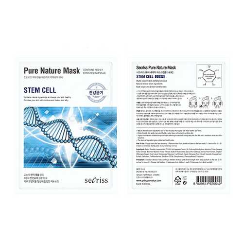 Маска для лица Anskin Secriss Pure Nature Mask Pack Stem cell, 25 мл