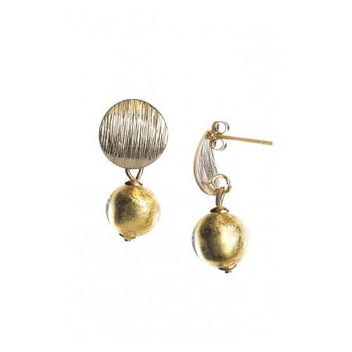 Серьги Perla Metallo Rotondo Grande 09030617 золотистые