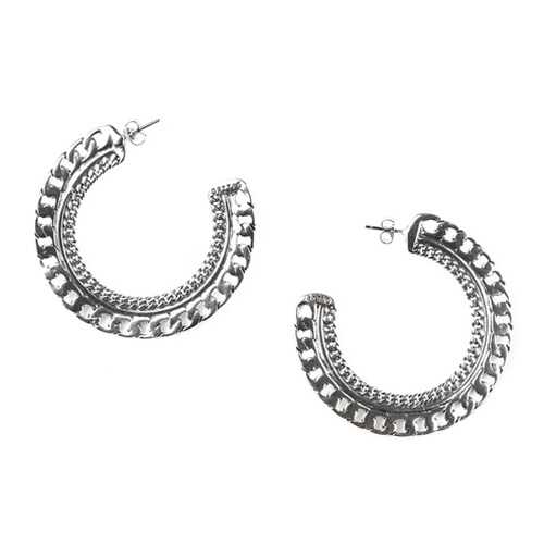 Серьги женские ORI TAO OT-12-29065 серебристые