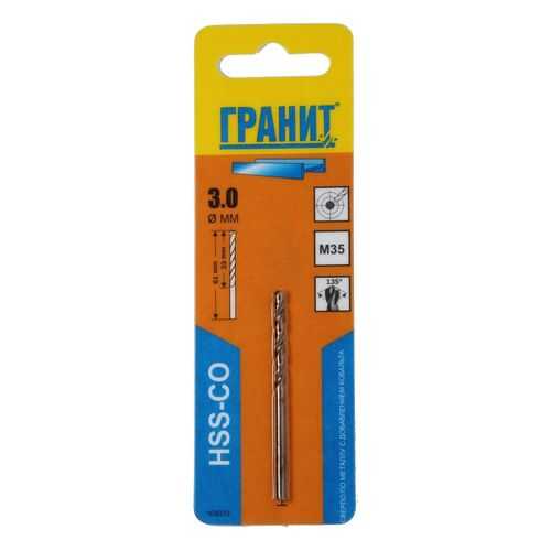 Сверло спиральное ГРАНИТ HSS-Co 165013