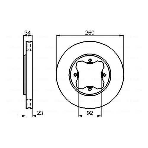 Тормозной диск Bosch 0986478568