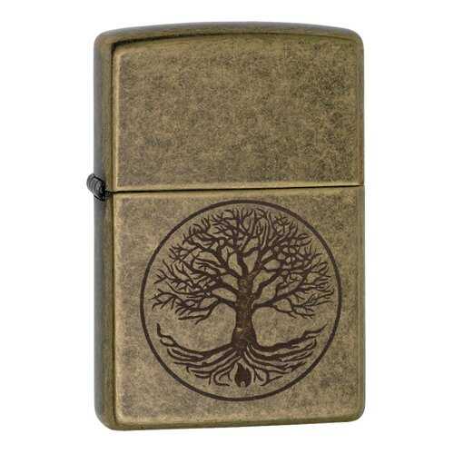 Зажигалка Zippo Zippo Tree of Life Antique Brass