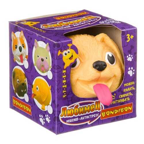 Чудики Bondibon мякиш-антистресс «ЛЮБИМЕЦ», бигль, BOX 9x9x9см