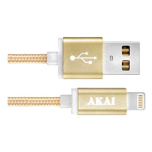 Кабель AKAI Lightning 1м Gold