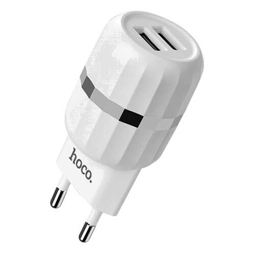 Сетевое зарядное устройство Hoco 2 USB 2,4A White