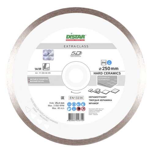 Диск отрезной алмазный DISTAR 1A1R Hard Ceramics 250 х 25,4 мм
