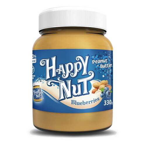 Арахисовая паста Happy Life Happy Nut с черникой 330 г