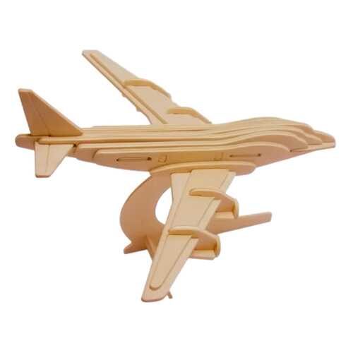 Модели для сборки VGA Wooden Toys P039 авиалайнер Боинг из дерева