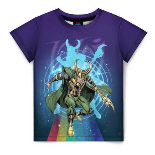 Детская футболка ВсеМайки 3D Loki Bifrost bridge, р. 98