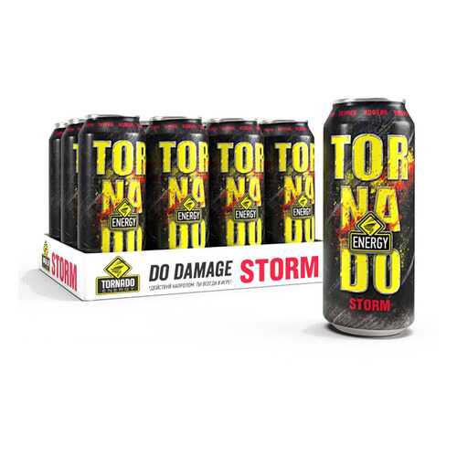 Энергетический напиток Tornado Energy Storm 12 шт по 450 мл