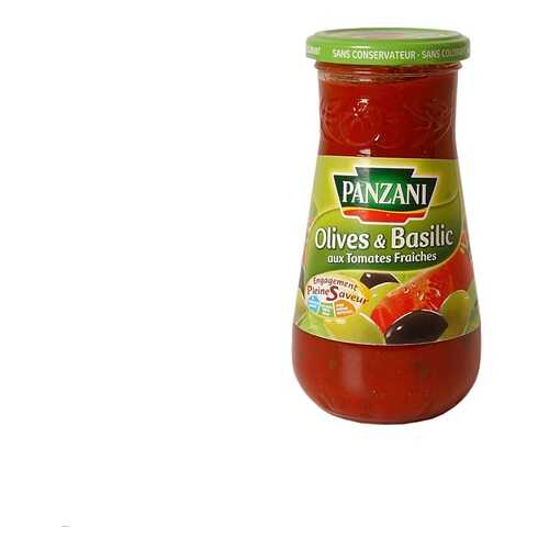 Соус для спагетти с оливками и базиликом, Panzani, 400 г, Франция