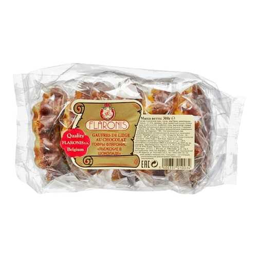Гофры Flaronis Льежские в шоколаде 300 г Бельгия