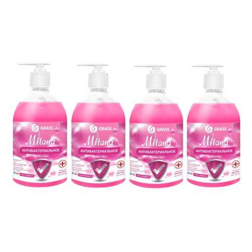 Жидкое мыло антибактериальное Grass Milana Fruit bubbles 500мл - 4 шт