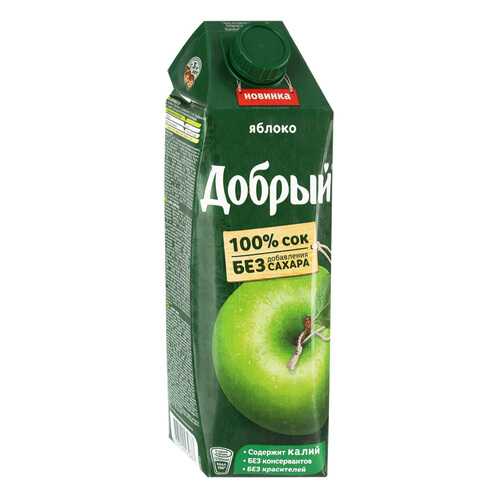 Сок ДОБРЫЙ Яблоко T-Pack 1л*4 шт