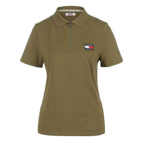 Поло женское Tommy Jeans DW0DW07642 MSQ хаки XXS