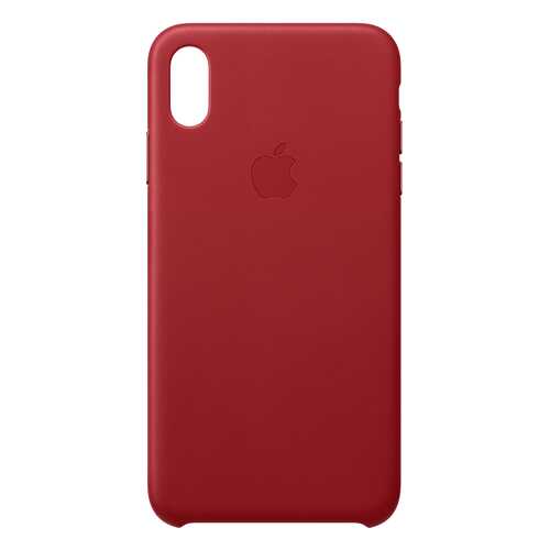 Кейс для iPhone Apple Leather XS Max кожаный красный MRWQ2ZM/A
