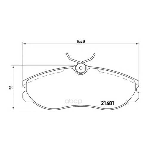 Тормозные колодки дисковые brembo P24039
