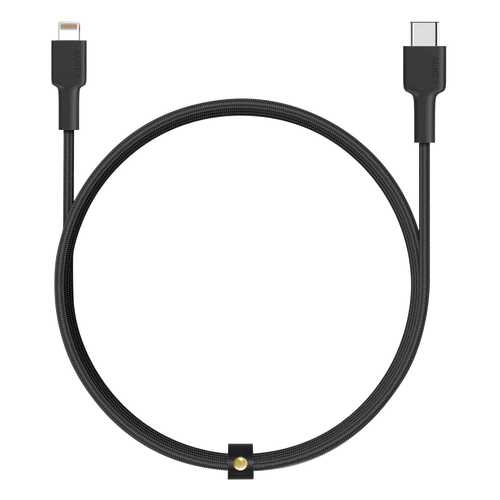 Кабель Aukey Braided Nylon USB-C to Lightning 2m Black (CB-CL2)