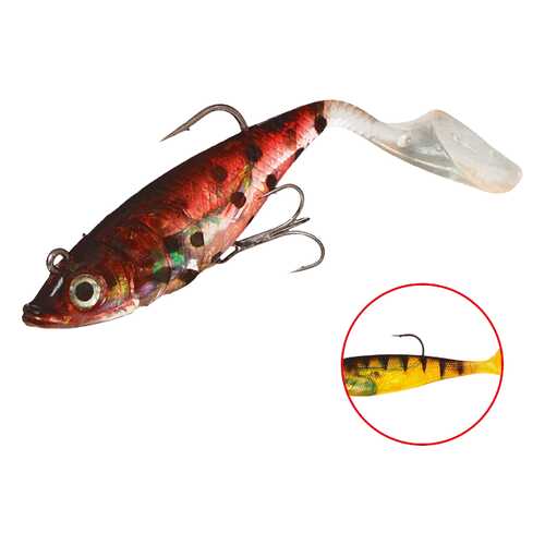 Виброхвост оснащенный Mikado Crystal Fish WXH-66 20 см, 2, 2 шт.