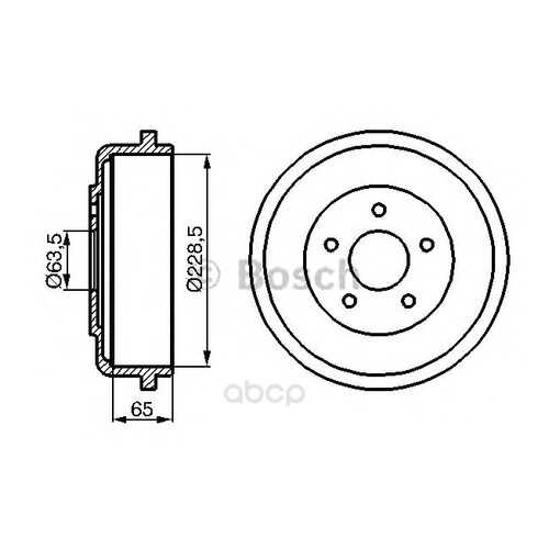 Барабан тормозной Bosch 0986477129