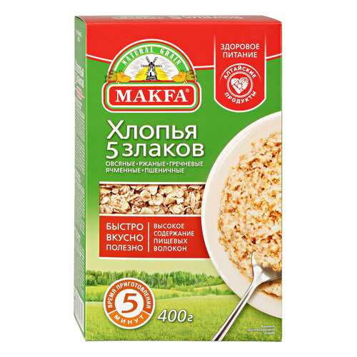Хлопья Makfa 5 злаков 400 г