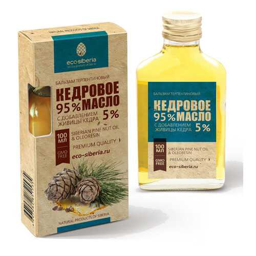 Кедровое масло с живицей кедра 5% ECO-SIBERIA, 100мл