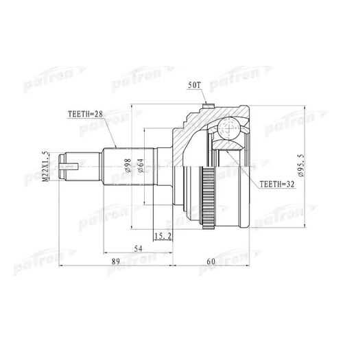 Шрус PATRON PCV9574