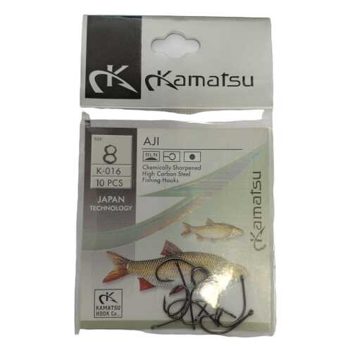 Рыболовные крючки Kamatsu AJI №8, 10 шт.
