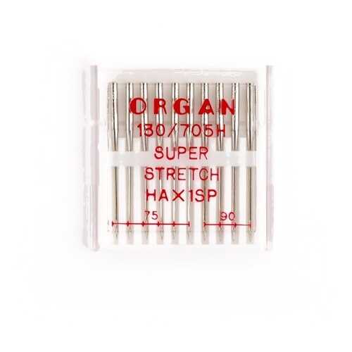 Иглы Organ супер стрейч №75-90 для БШМ упак,10 игл