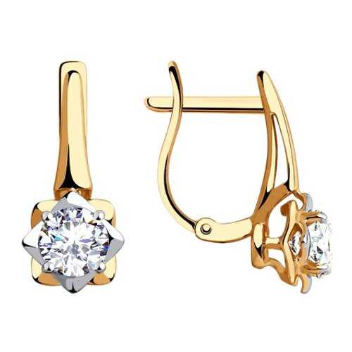 Серьги SOKOLOV из золота со Swarovski Zirconia 81020456