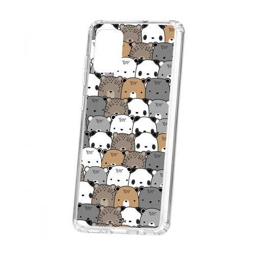 Чехол Kruche Samsung Galaxy A71 Print Медвежата