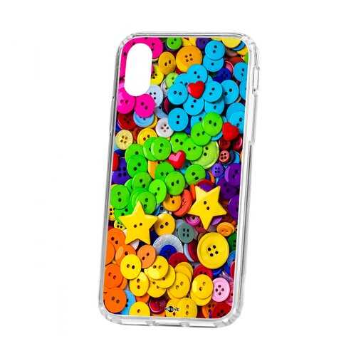 Чехол Apple iPhone X Kruche Print Пуговки