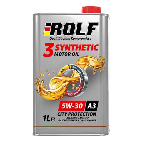 Масло моторное ROLF 3-synthetic 5W-30 ACEA A3/B4 1л