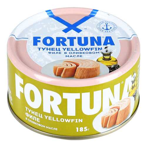 Тунец Fortuna филе в оливковом масле 185 г
