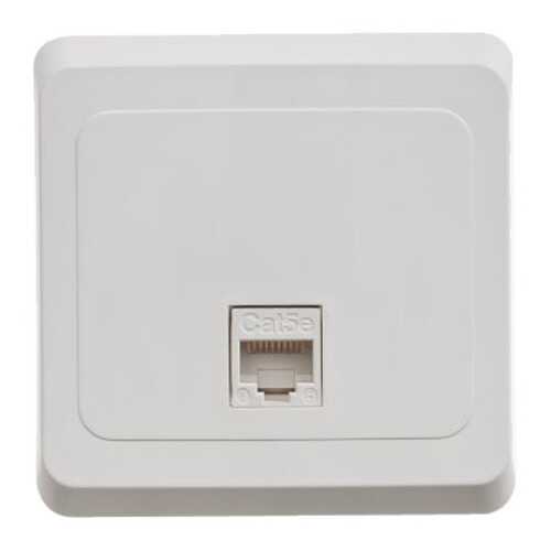 Розетка компьютерная СП Schneider Electric Этюд, одномодульная, RJ-45, белая