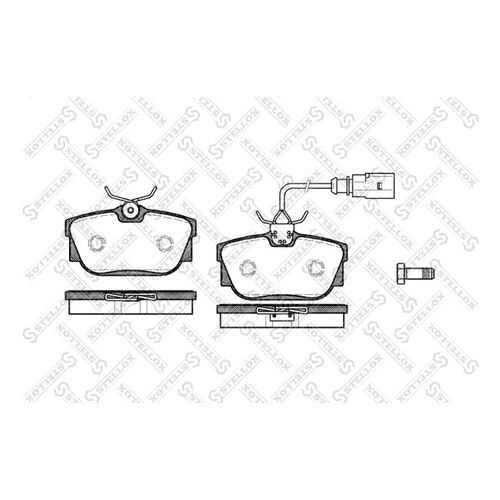 Комплект тормозных дисковых колодок Stellox 778 001B-SX