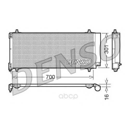Радиатор кондицинера 700x301 Denso DCN21027