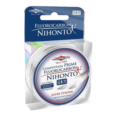 Леска монофильная Mikado Nihonto Fluorocarbon Prime 0,45 мм, 30 м, 12,22 кг