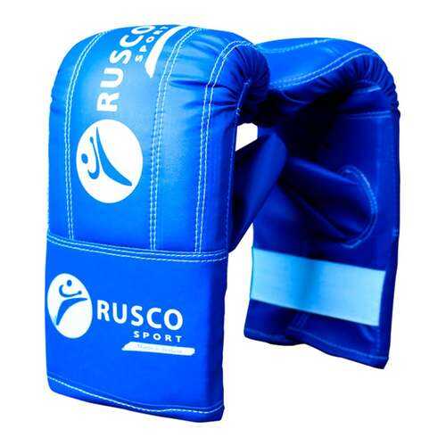 Перчатки снарядные Rusco Sport, кожзам, синий (S)