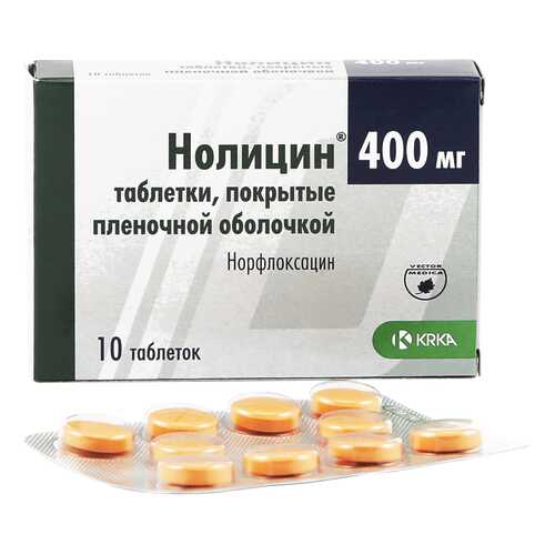 Нолицин таблетки 400 мг 10 шт.
