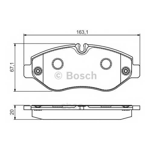 Колодки тормозные Bosch 0986495113